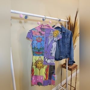 SHEIN 90's Soft Mesh Bodycon Dress Sz. S